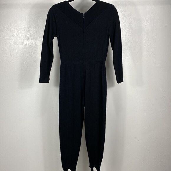Clifford and Wills Vintage Black Wool Gaiters Jumpsuit XSP - Picture 5 of 12